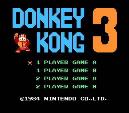 Donkey Kong 3 NES Screenshot Screenshot 1