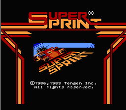Super Sprint NES Screenshot Screenshot 1
